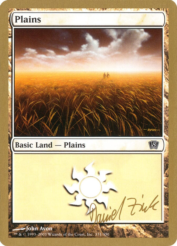 Plains (dz331) (Daniel Zink) [World Championship Decks 2003] MTG Single Magic: The Gathering  | Multizone: Comics And Games