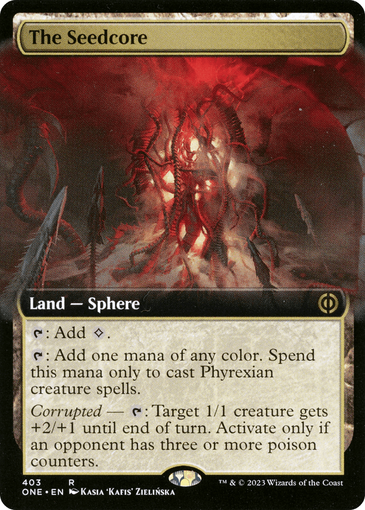 The Seedcore (Extended Art) [Phyrexia: All Will Be One] MTG Single Magic: The Gathering  | Multizone: Comics And Games