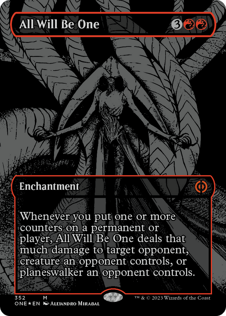 All Will Be One (Oil Slick Raised Foil) [Phyrexia: All Will Be One] MTG Single Magic: The Gathering  | Multizone: Comics And Games