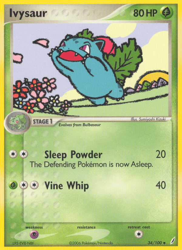 Ivysaur (34/100) [EX: Crystal Guardians] Pokemon Single Pokémon  | Multizone: Comics And Games