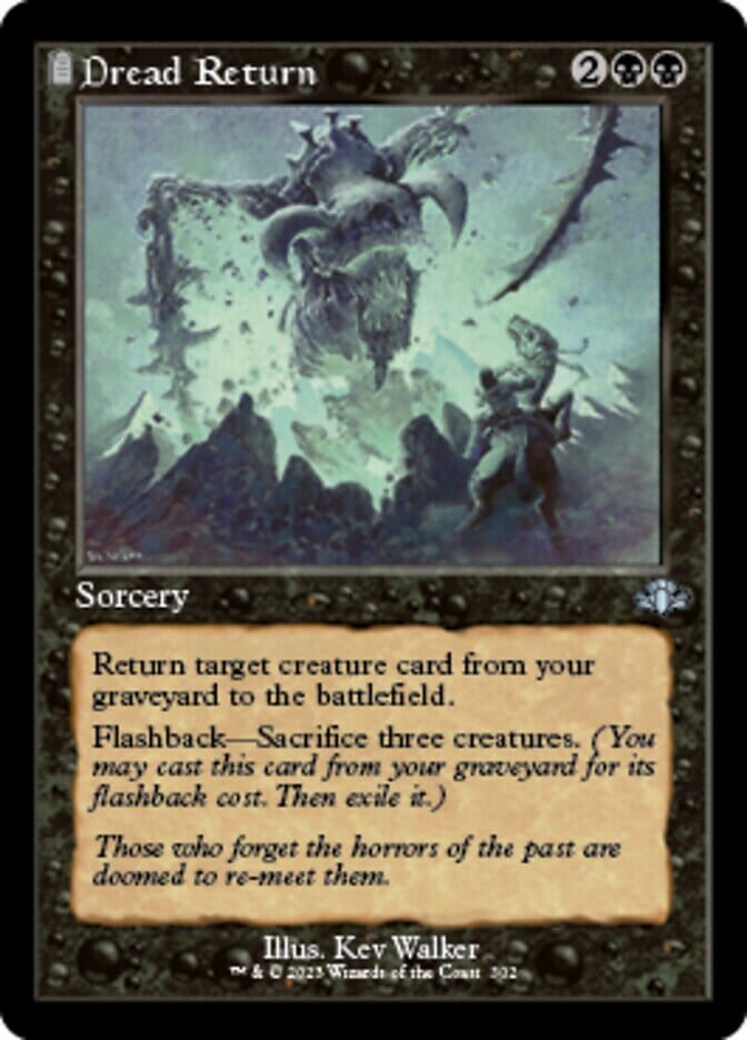 Dread Return (Retro) [Dominaria Remastered] MTG Single Magic: The Gathering  | Multizone: Comics And Games