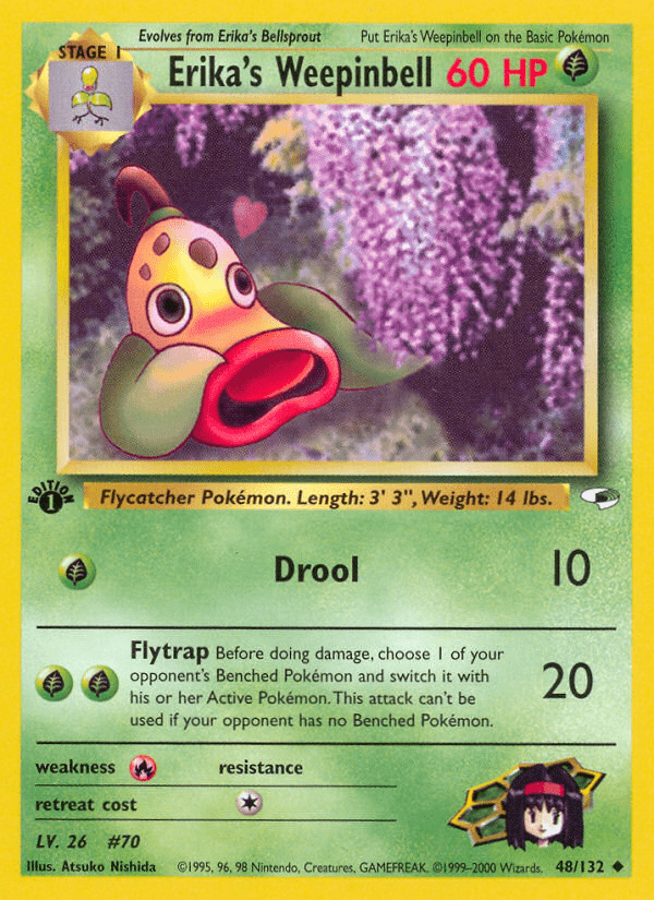 Erika's Weepinbell (48/132) [Gym Heroes 1st Edition] Pokemon Single Pokémon  | Multizone: Comics And Games