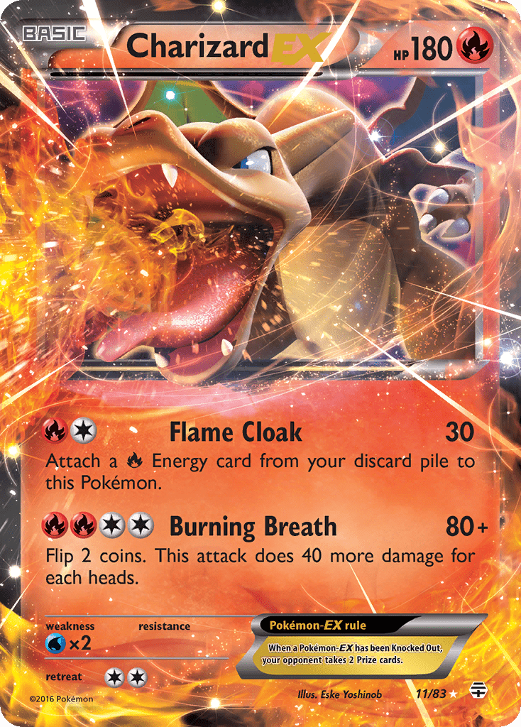 Charizard EX (11/83) [XY: Generations] Pokemon Single Pokémon  | Multizone: Comics And Games