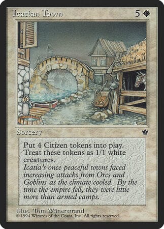 Icatian Town [Fallen Empires] MTG Single Magic: The Gathering  | Multizone: Comics And Games