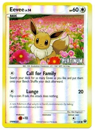 Eevee (62/100) [Burger King Promos: 2009 Collection] Pokemon Single Pokémon  | Multizone: Comics And Games