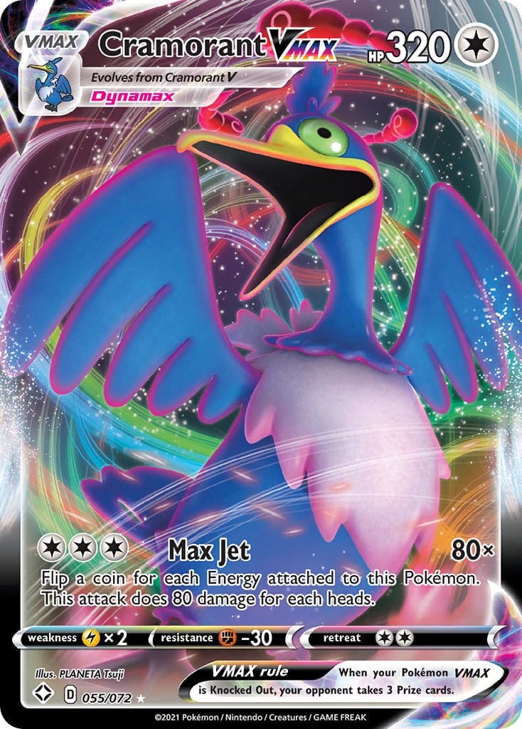 Cramorant VMAX (055/072) [Sword & Shield: Shining Fates] Pokemon Single Pokémon  | Multizone: Comics And Games