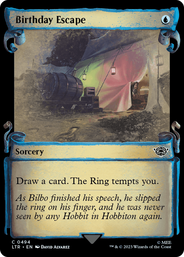 Birthday Escape [The Lord of the Rings: Tales of Middle-Earth Showcase Scrolls] MTG Single Magic: The Gathering  | Multizone: Comics And Games