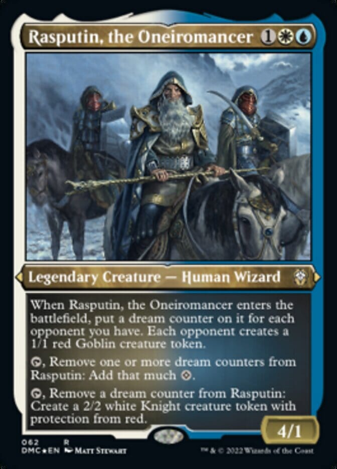 Rasputin, the Oneiromancer (Foil Etched) [Dominaria United Commander] MTG Single Magic: The Gathering  | Multizone: Comics And Games