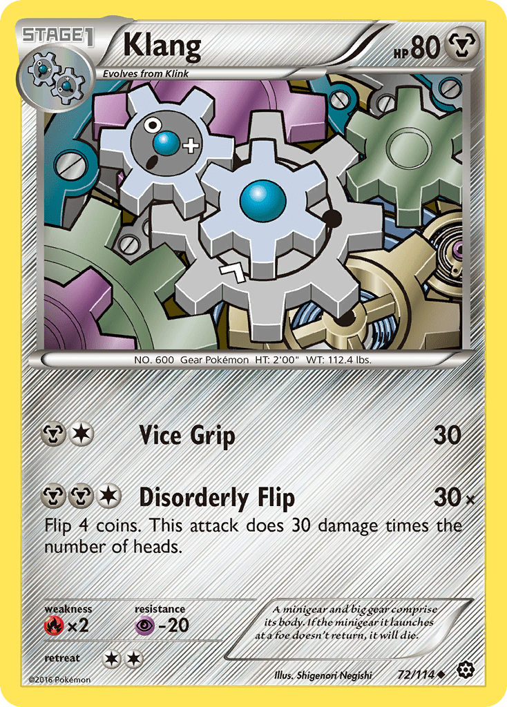 Klang (72/114) [XY: Steam Siege] Pokemon Single Pokémon  | Multizone: Comics And Games