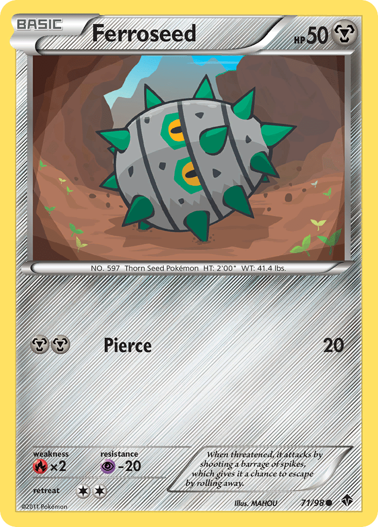 Ferroseed (71/98) [Black & White: Emerging Powers] Pokemon Single Pokémon  | Multizone: Comics And Games
