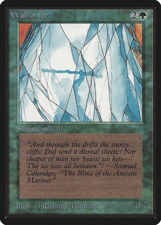 Wall of Ice [Limited Edition Beta] MTG Single Magic: The Gathering  | Multizone: Comics And Games