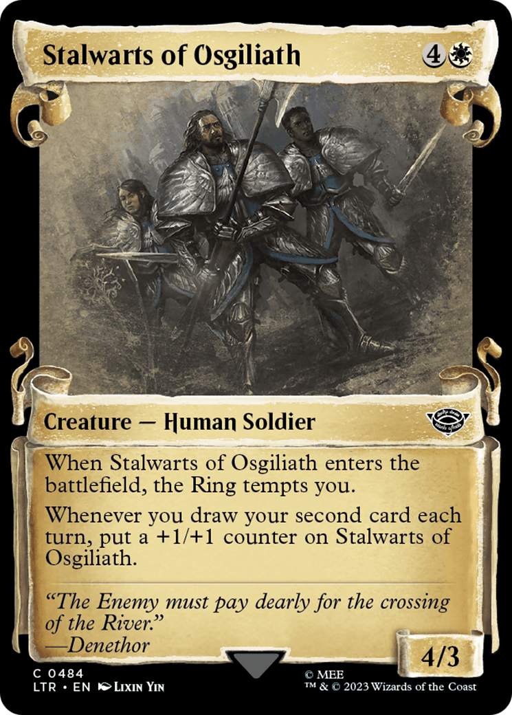 Stalwarts of Osgiliath [The Lord of the Rings: Tales of Middle-Earth Showcase Scrolls] MTG Single Magic: The Gathering  | Multizone: Comics And Games