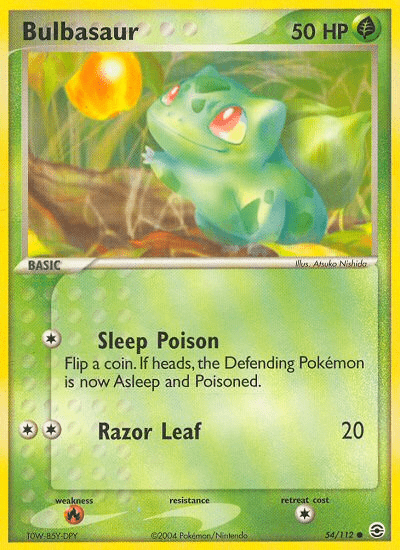 Bulbasaur (54/112) [EX: FireRed & LeafGreen] Pokemon Single Pokémon  | Multizone: Comics And Games