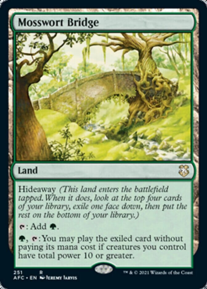 Mosswort Bridge [Dungeons & Dragons: Adventures in the Forgotten Realms Commander] MTG Single Magic: The Gathering  | Multizone: Comics And Games