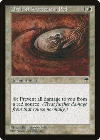 Circle of Protection: Red [Tempest] MTG Single Magic: The Gathering  | Multizone: Comics And Games
