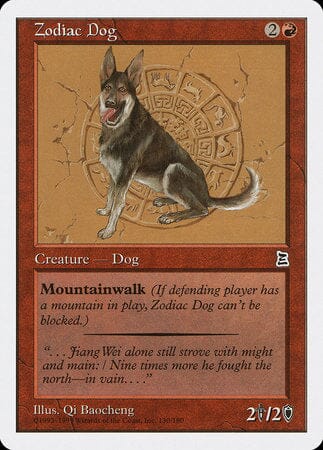 Zodiac Dog [Portal Three Kingdoms] MTG Single Magic: The Gathering  | Multizone: Comics And Games