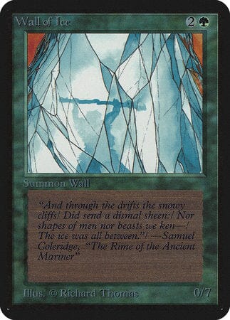Wall of Ice [Limited Edition Alpha] MTG Single Magic: The Gathering  | Multizone: Comics And Games