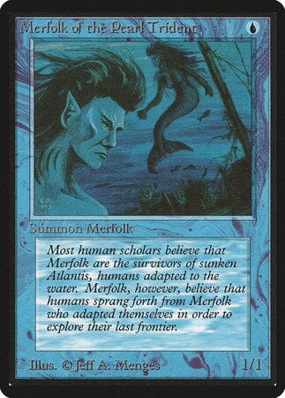 Merfolk of the Pearl Trident [Limited Edition Beta] MTG Single Magic: The Gathering  | Multizone: Comics And Games