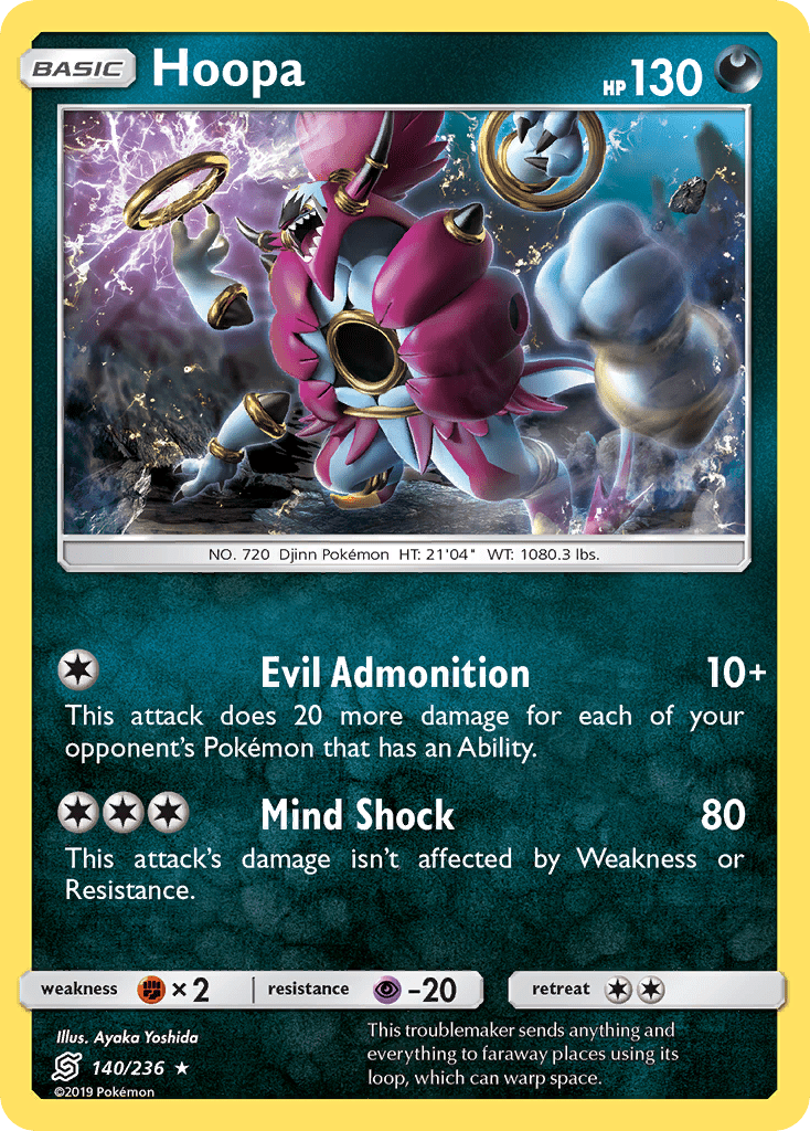 Hoopa (140/236) [Sun & Moon: Unified Minds] Pokemon Single Pokémon  | Multizone: Comics And Games