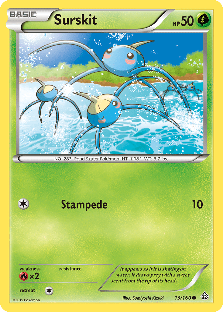Surskit (13/160) [XY: Primal Clash] Pokemon Single Pokémon  | Multizone: Comics And Games