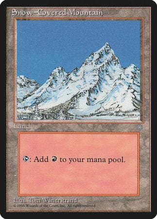 Snow-Covered Mountain [Ice Age] MTG Single Magic: The Gathering  | Multizone: Comics And Games