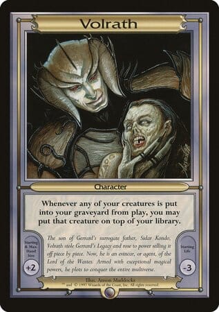 Volrath (Oversize) [Vanguard Series] MTG Single Magic: The Gathering  | Multizone: Comics And Games