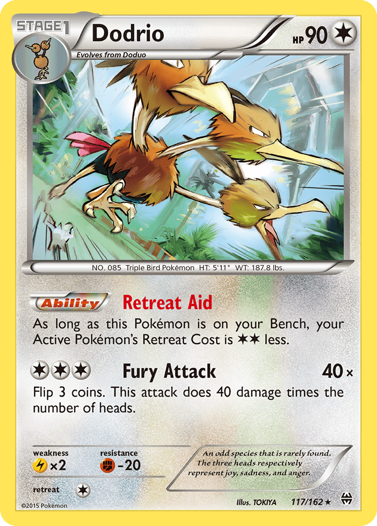Dodrio (117/162) [XY: BREAKthrough] Pokemon Single Pokémon  | Multizone: Comics And Games