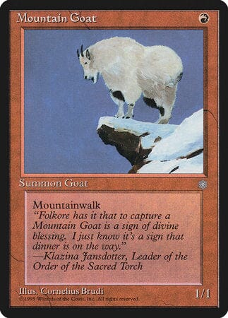 Mountain Goat [Ice Age] MTG Single Magic: The Gathering  | Multizone: Comics And Games