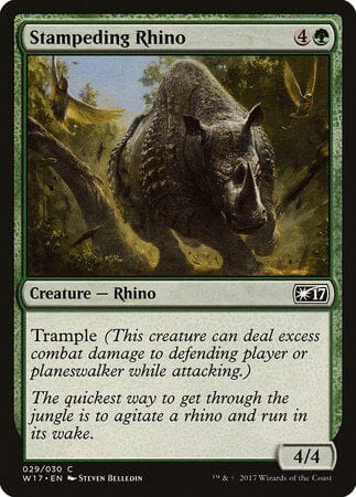 Stampeding Rhino [Welcome Deck 2017] MTG Single Magic: The Gathering  | Multizone: Comics And Games