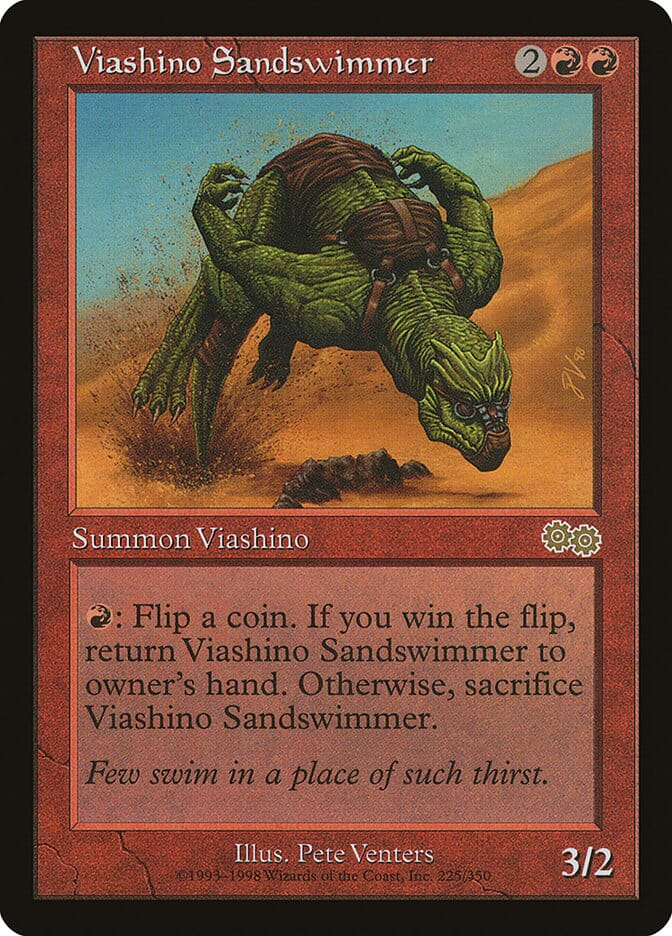 Viashino Sandswimmer [Urza's Saga] MTG Single Magic: The Gathering  | Multizone: Comics And Games