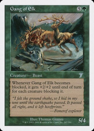 Gang of Elk [Seventh Edition] MTG Single Magic: The Gathering  | Multizone: Comics And Games