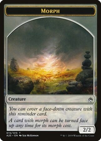Morph Token (015) [Masters 25 Tokens] MTG Single Magic: The Gathering  | Multizone: Comics And Games