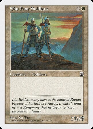 Shu Foot Soldiers [Portal Three Kingdoms] MTG Single Magic: The Gathering  | Multizone: Comics And Games