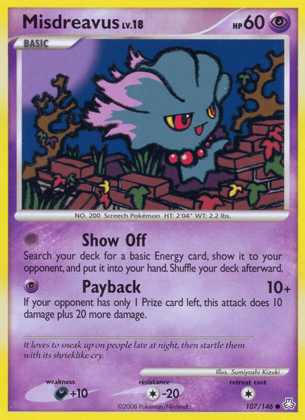 Misdreavus (107/146) [Diamond & Pearl: Legends Awakened] Pokemon Single Pokémon  | Multizone: Comics And Games