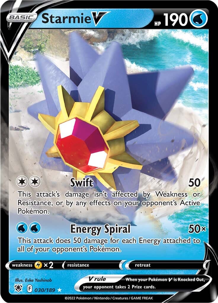 Starmie V (030/189) [Sword & Shield: Astral Radiance] Pokemon Single Pokémon  | Multizone: Comics And Games