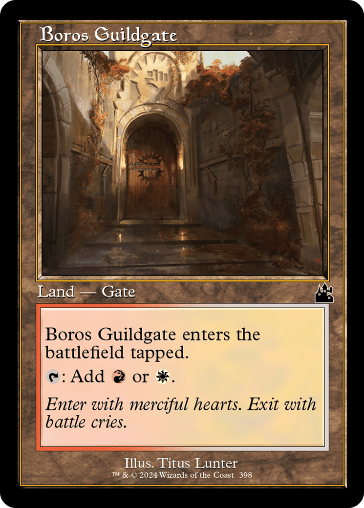 Boros Guildgate (Retro Frame) [Ravnica Remastered] MTG Single Magic: The Gathering  | Multizone: Comics And Games