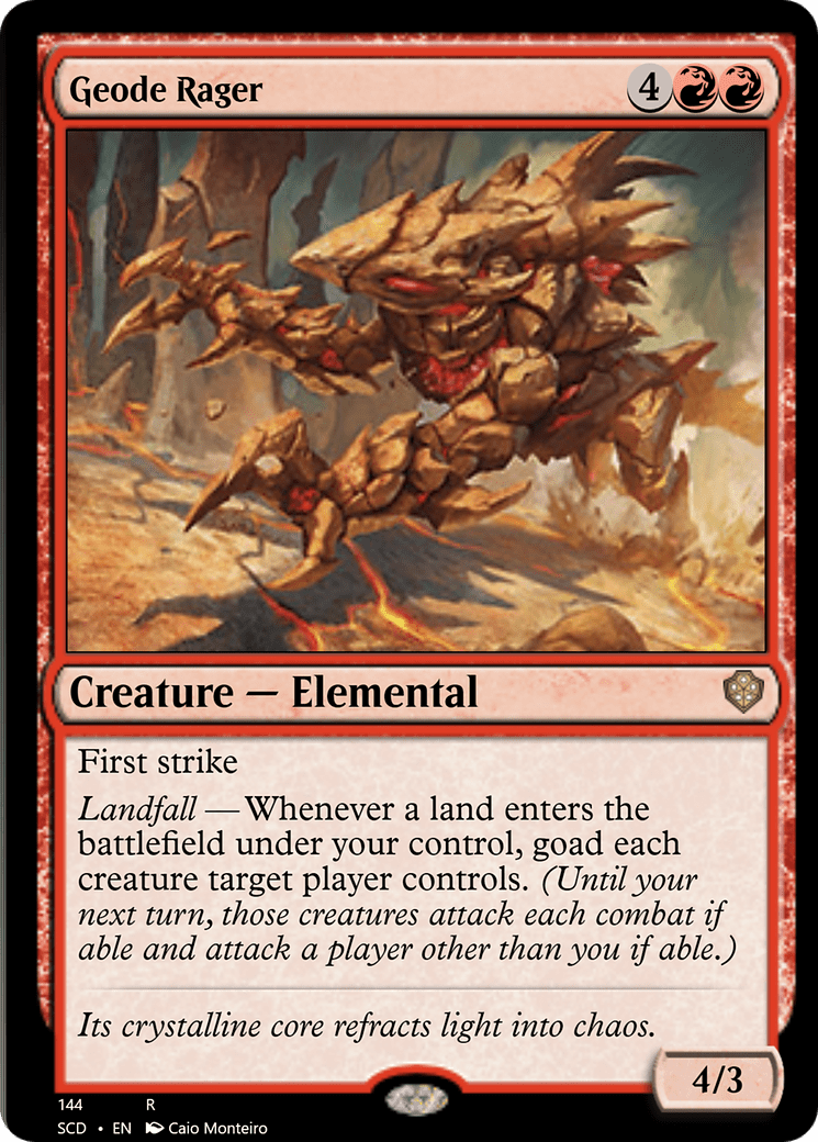 Geode Rager [Starter Commander Decks] MTG Single Magic: The Gathering  | Multizone: Comics And Games