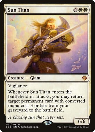 Sun Titan [Archenemy: Nicol Bolas] MTG Single Magic: The Gathering  | Multizone: Comics And Games