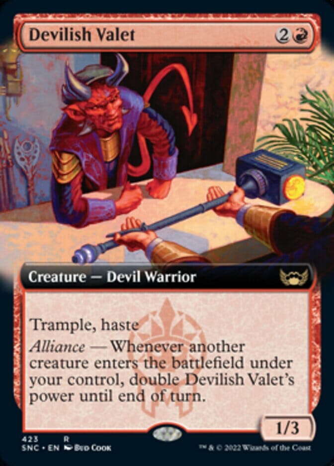 Devilish Valet (Extended Art) [Streets of New Capenna] MTG Single Magic: The Gathering  | Multizone: Comics And Games