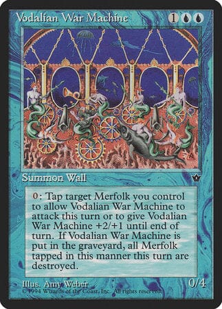 Vodalian War Machine [Fallen Empires] MTG Single Magic: The Gathering  | Multizone: Comics And Games