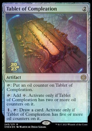Tablet of Compleation [Phyrexia: All Will Be One Prerelease Promos] MTG Single Magic: The Gathering  | Multizone: Comics And Games