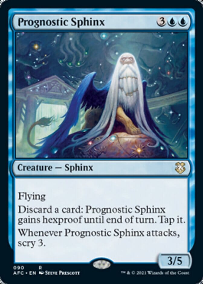 Prognostic Sphinx [Dungeons & Dragons: Adventures in the Forgotten Realms Commander] MTG Single Magic: The Gathering  | Multizone: Comics And Games