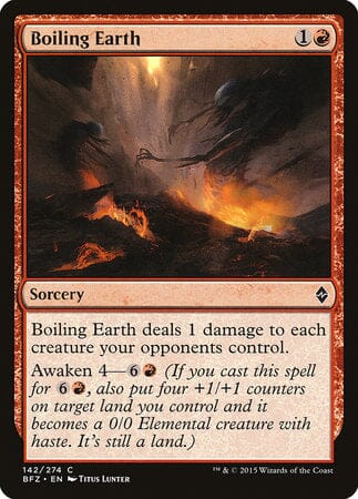 Boiling Earth [Battle for Zendikar] MTG Single Magic: The Gathering  | Multizone: Comics And Games