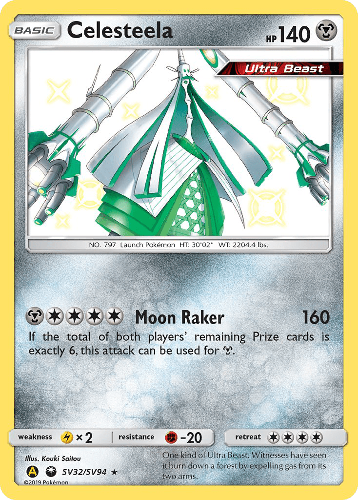 Celesteela (SV32/SV94) [Sun & Moon: Hidden Fates - Shiny Vault] Pokemon Single Pokémon  | Multizone: Comics And Games