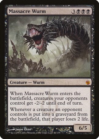 Massacre Wurm [Mirrodin Besieged] MTG Single Magic: The Gathering  | Multizone: Comics And Games