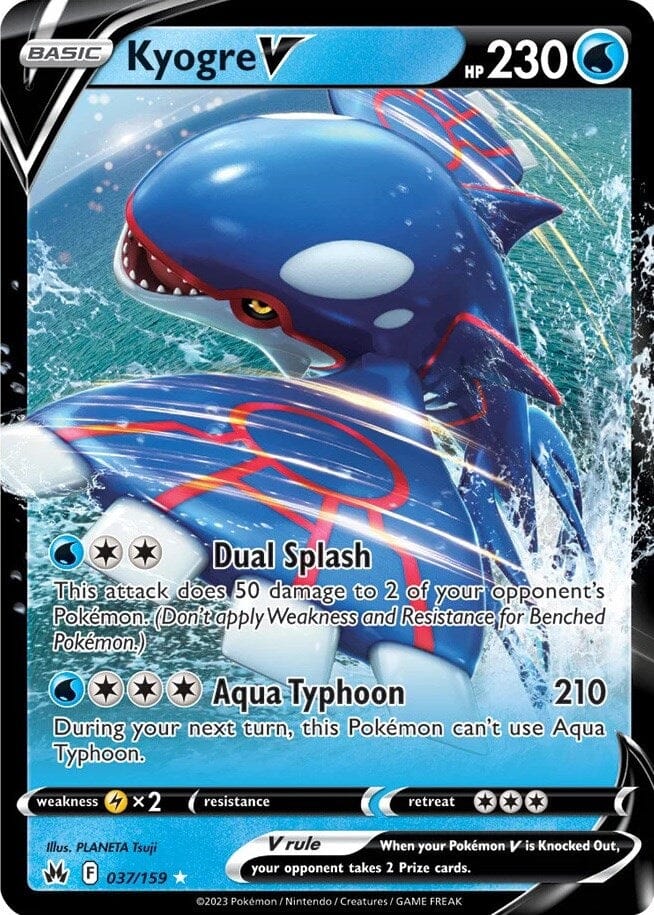 Kyogre V (037/159) [Sword & Shield: Crown Zenith] Pokemon Single Pokémon  | Multizone: Comics And Games