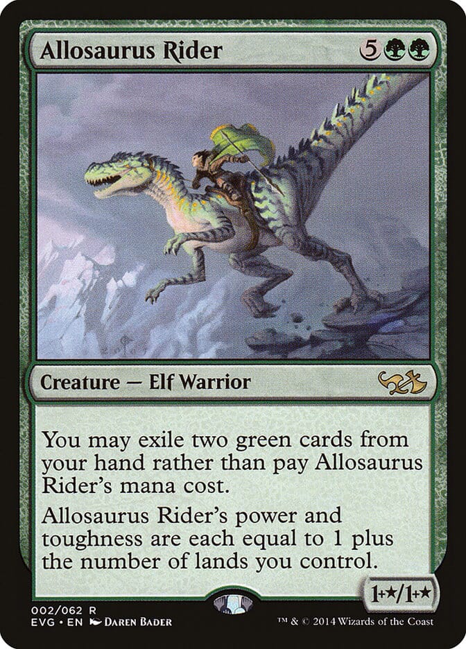 Allosaurus Rider (Elves vs. Goblins) [Duel Decks Anthology] MTG Single Magic: The Gathering  | Multizone: Comics And Games