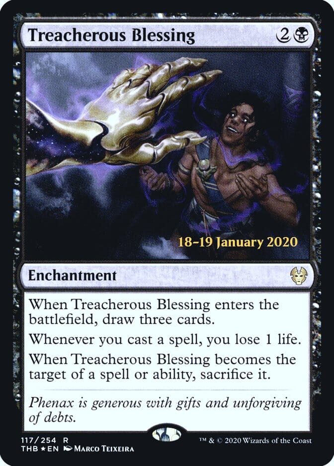 Treacherous Blessing [Theros Beyond Death Prerelease Promos] MTG Single Magic: The Gathering  | Multizone: Comics And Games
