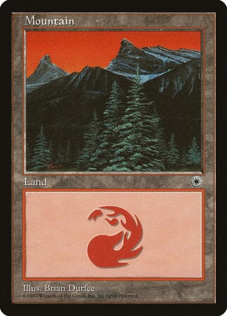 Mountain (Trees Center) [Portal] MTG Single Magic: The Gathering  | Multizone: Comics And Games