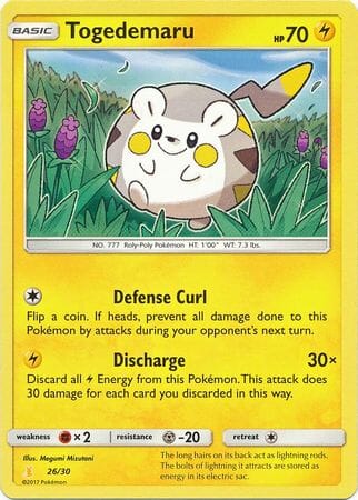 Togedemaru (26/30) [Sun & Moon: Trainer Kit - Alolan Raichu] Pokemon Single Pokémon  | Multizone: Comics And Games